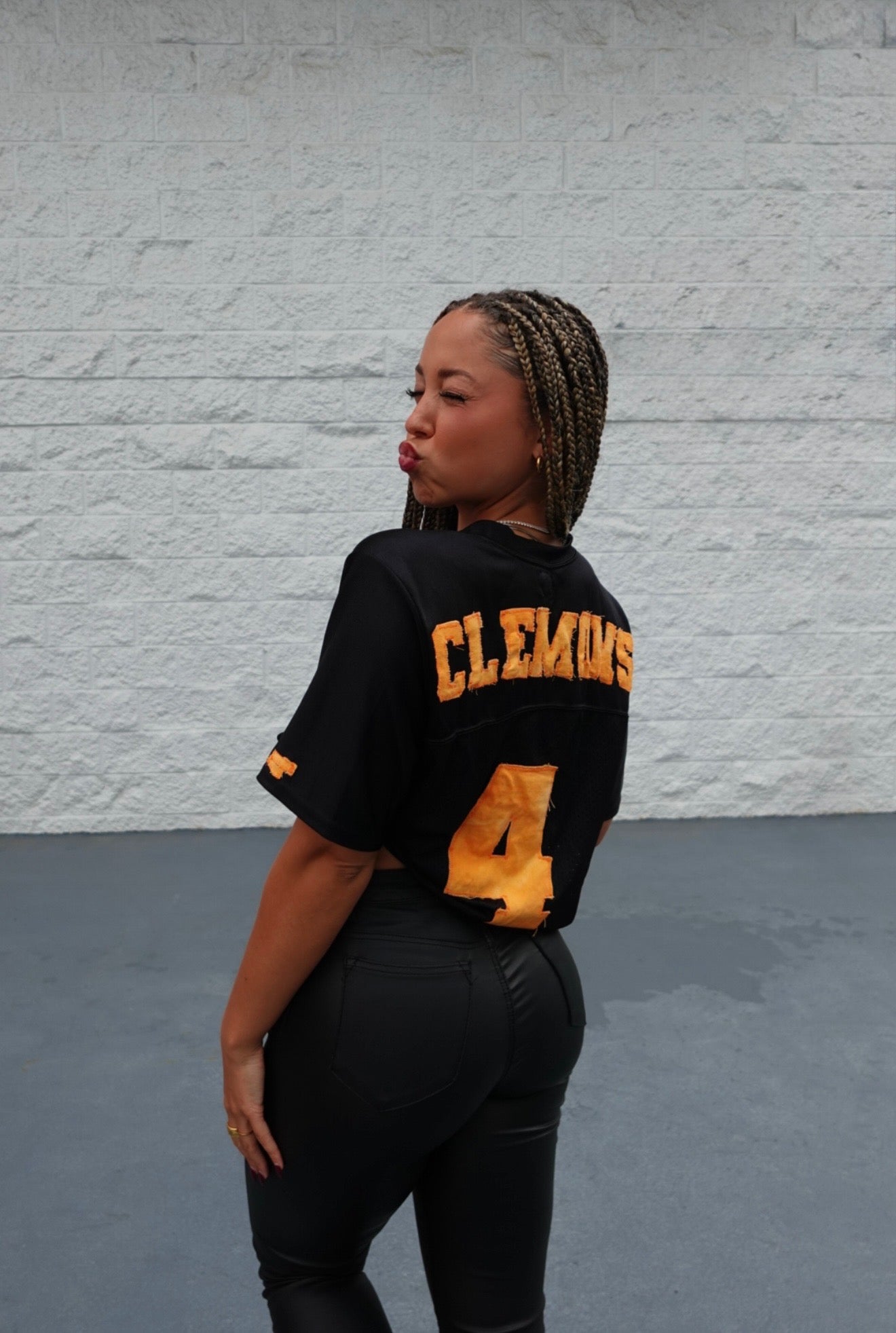 JERSEY THREADED UP TOP